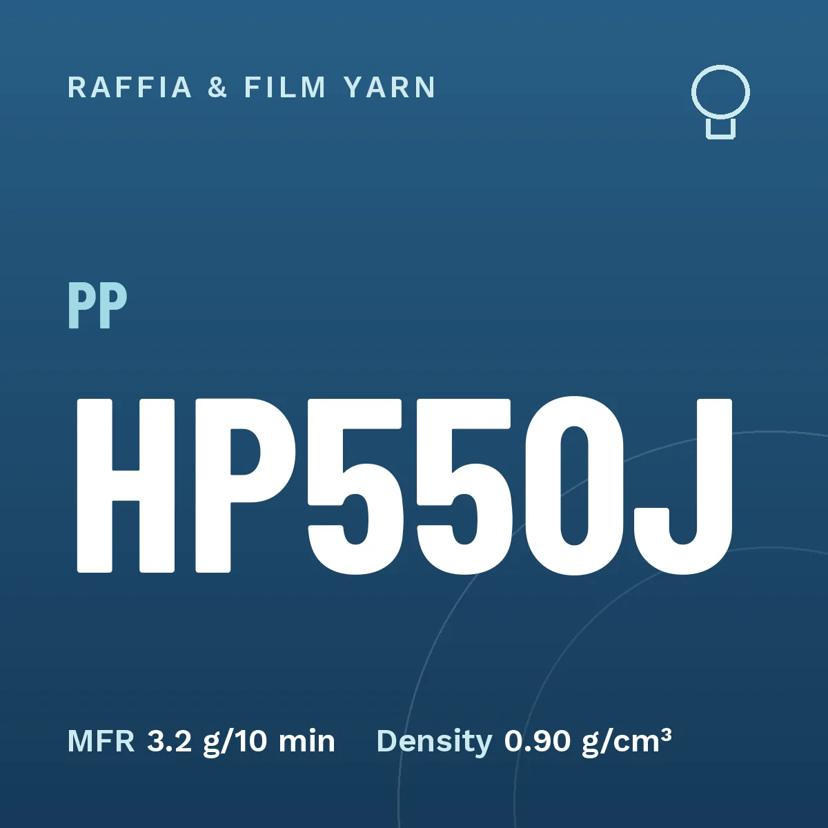 PP HP550J – grade tile PP HP550J – raffia & film yarn grade from Iran, Rabin Polymer